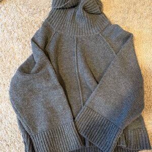 Zara Gray Cowl Neck Sweater
